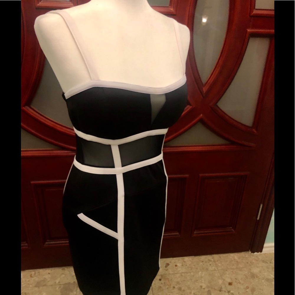 XOXO black form fitting dress